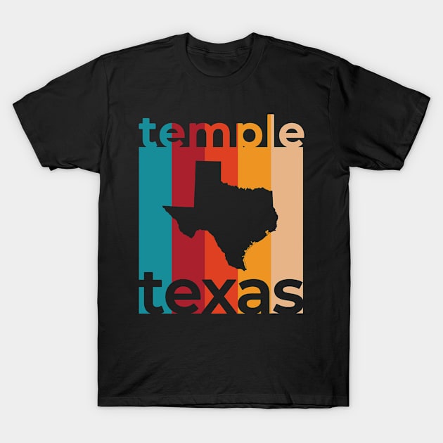 Temple Texas Retro T-Shirt by easytees